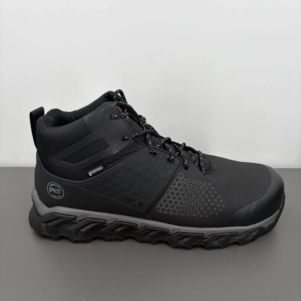 Mens Timberland PRO Ridgework Composite Safety Toe Waterproof Mid Boot Size 12‎